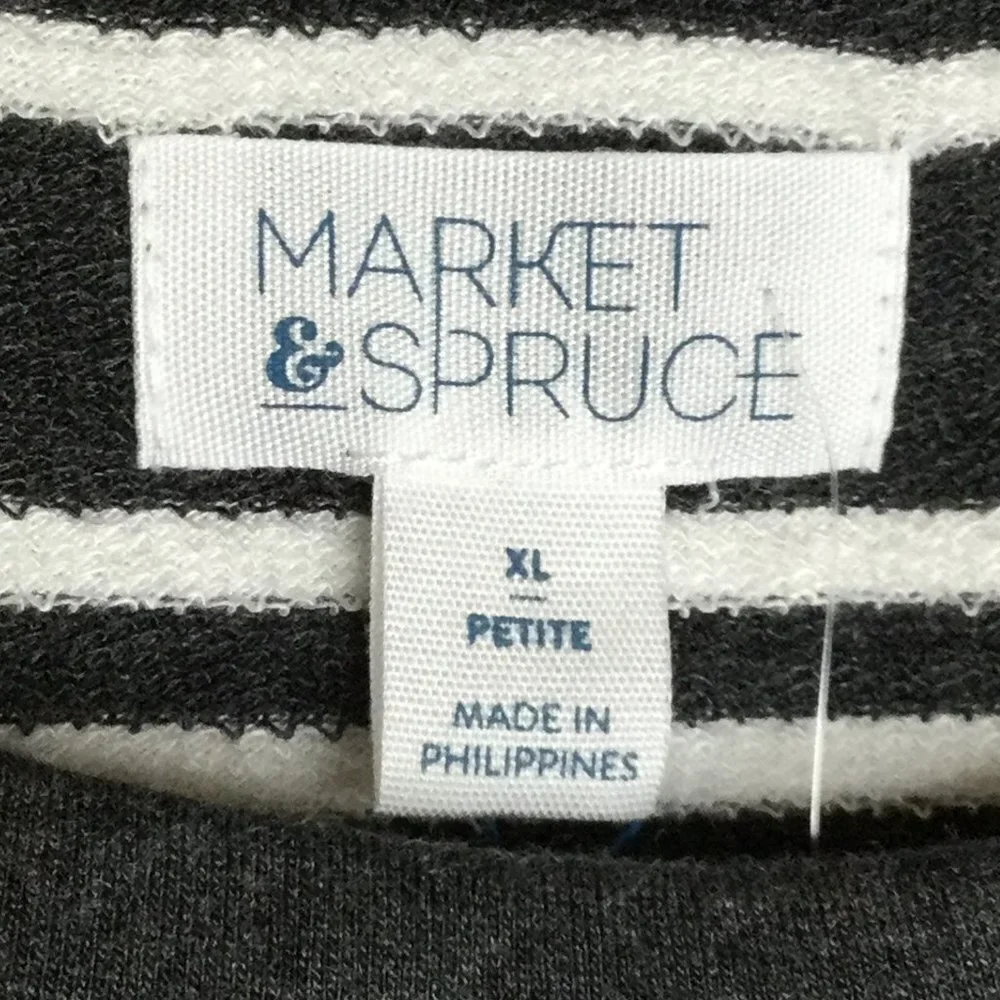 Market & Spruce Zansia Curved Hem French Terry Knit Top for Stitch Fix - Picture 2 of 7